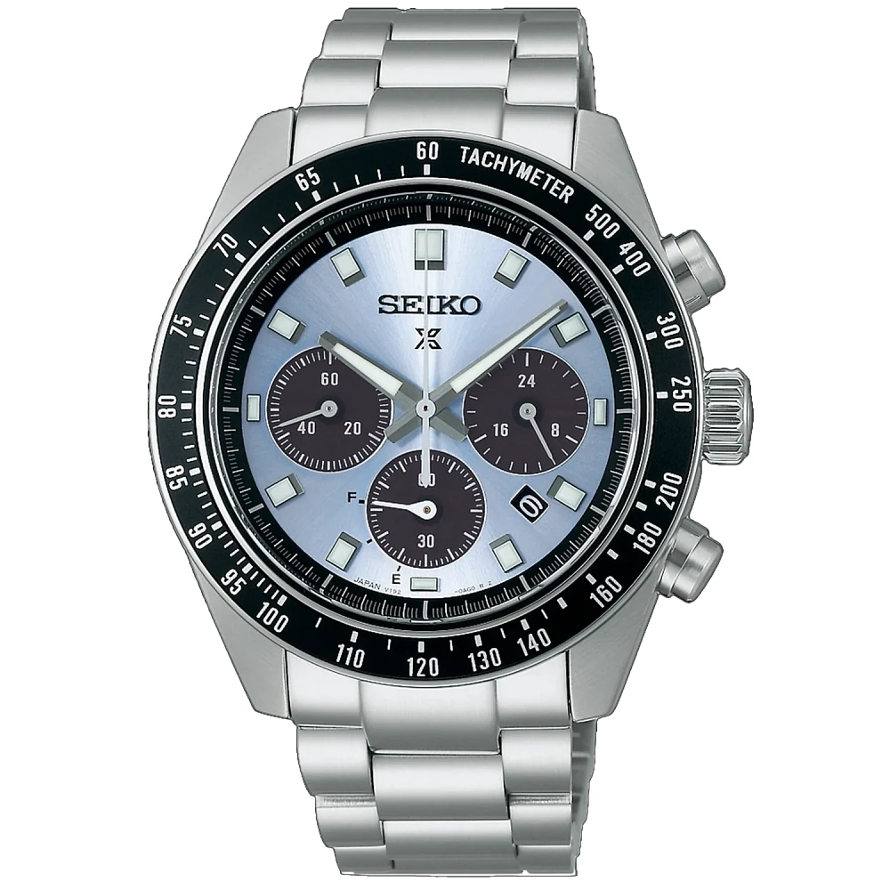 Seiko Prospex Speedtimer Blue Dial 42 MM Solar SSC935P1 'Crystal Trophy'