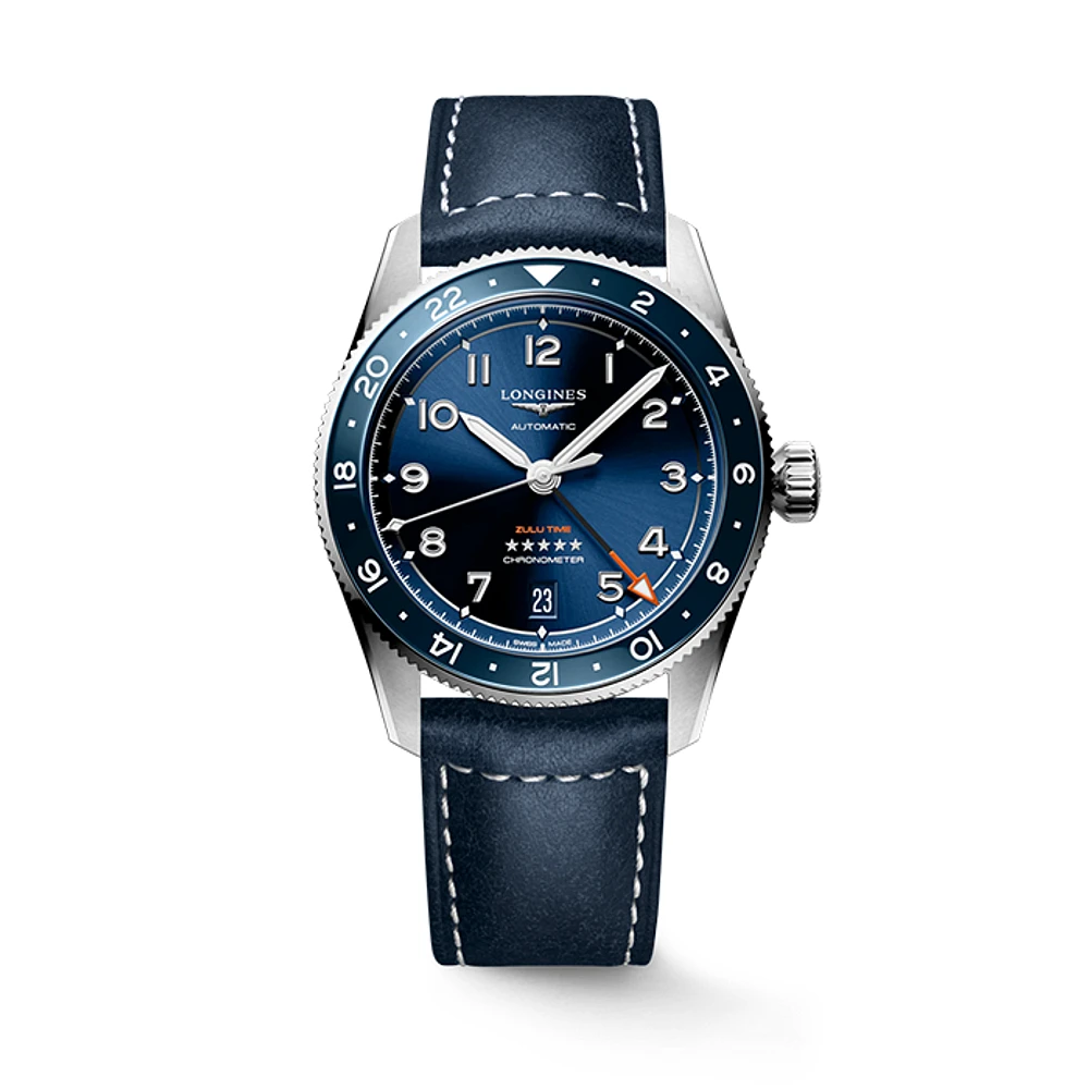 Longines Spirit Zulu Time Blue Dial 39 MM Automatic L38024932