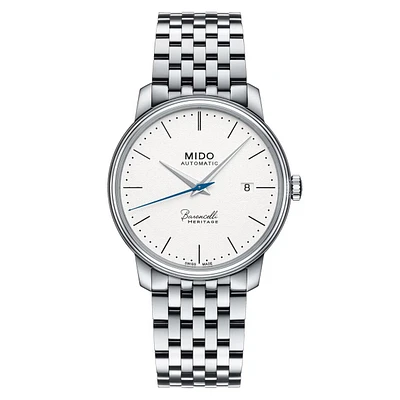 Mido Baroncelli Heritage 39 MM White Dial Automatic M027.407.11.010.00