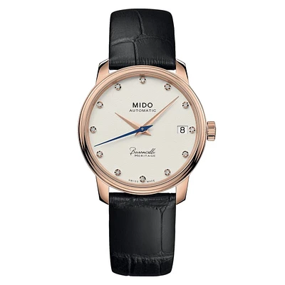 Mido Baroncelli Heritage 33 MM Ivory Dial Automatic M027.207.36.266.00