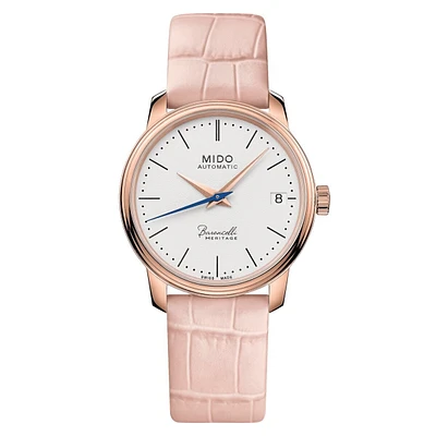 Mido Baroncelli Heritage 33 MM White Dial Automatic M027.207.36.010.00