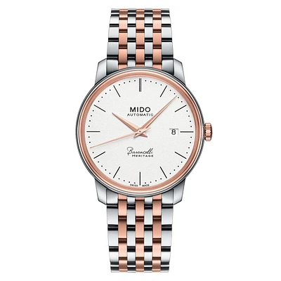 Mido Baroncelli Heritage 39 MM White Dial Automatic M027.407.22.010.00