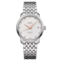 Mido Baroncelli Chronometer 34 MM Silver Dial Automatic M027.208.11.036.00