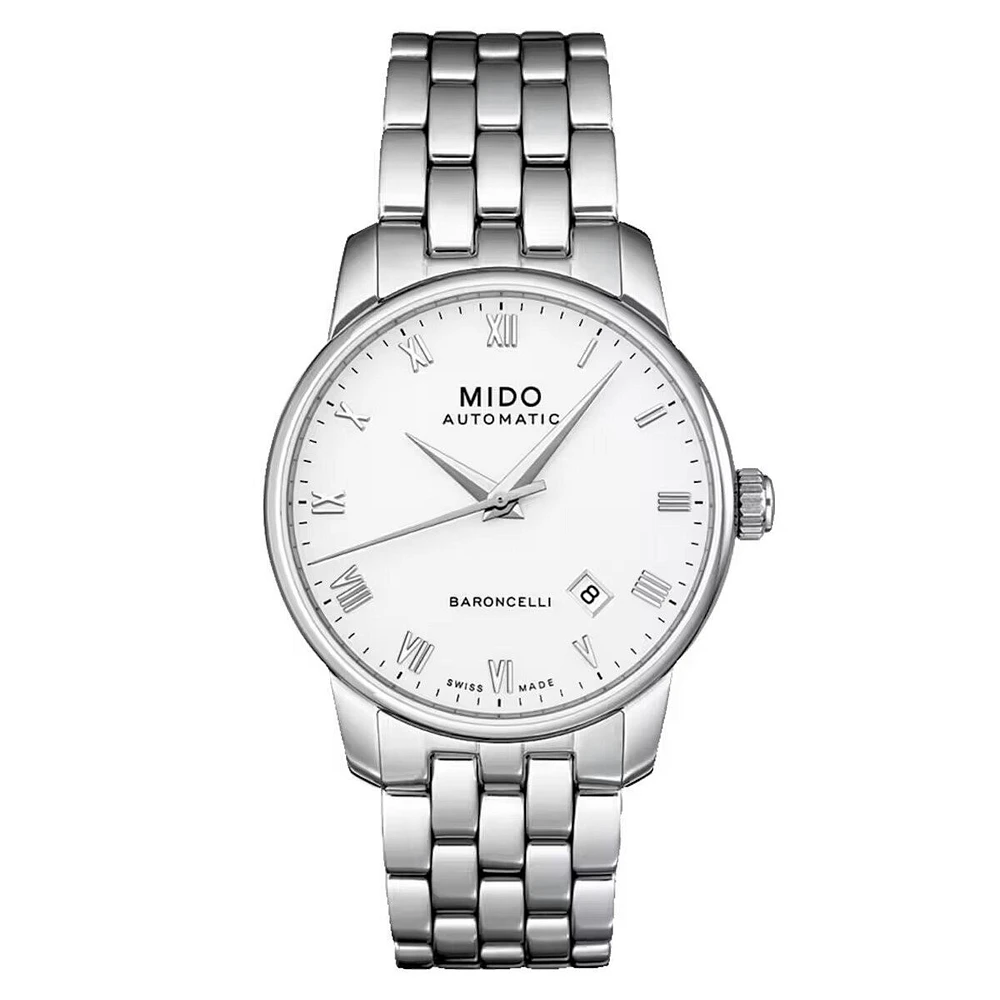 Mido Baroncelli Tradition 38 MM White Dial Automatic M8600.4.26.1