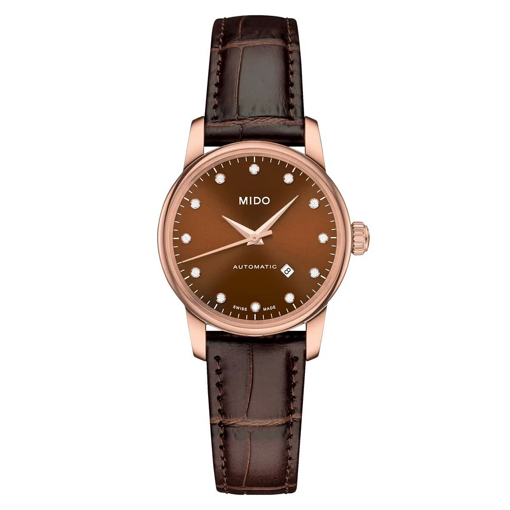 Mido Baroncelli Tradition 29 MM Brown Dial Automatic M7600.3.64.8