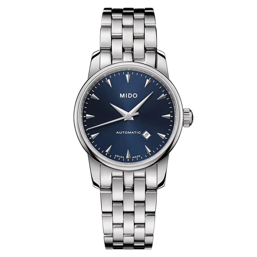 Mido Baroncelli Tradition 29 MM Blue Dial Automatic M7600.4.15.1