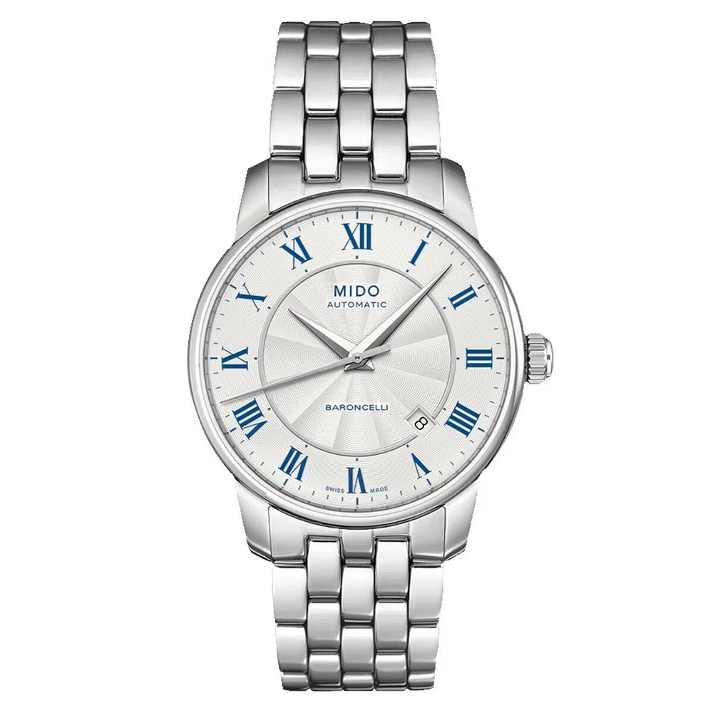 Mido Baroncelli Tradition 38 MM Silver Dial Automatic M8600.4.21.1