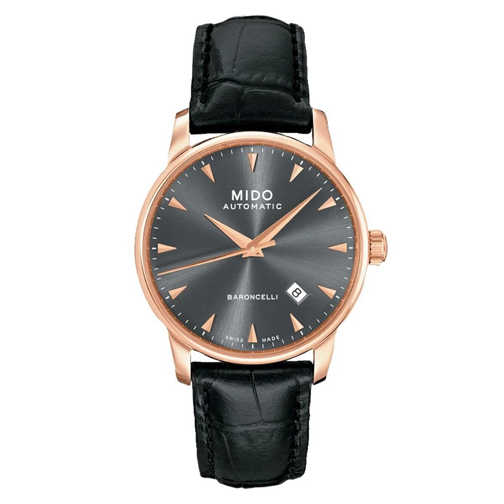 Mido Baroncelli Tradition 38 MM Grey Dial Automatic M8600.3.13.4