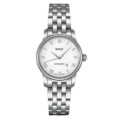 Mido Baroncelli Tradition 29 MM White Dial Automatic M7600.4.26.1