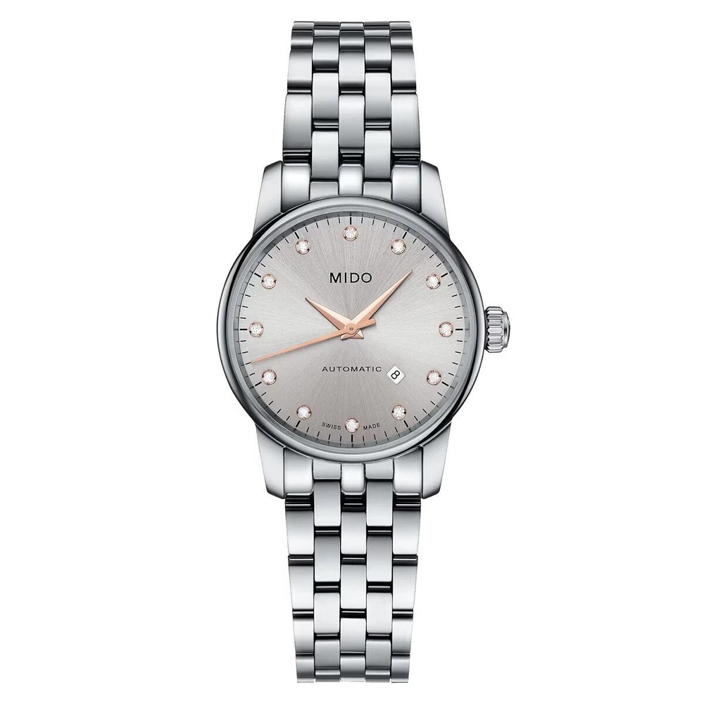 Mido Baroncelli Tradition 29 MM Grey Dial Automatic M7600.4.67.1