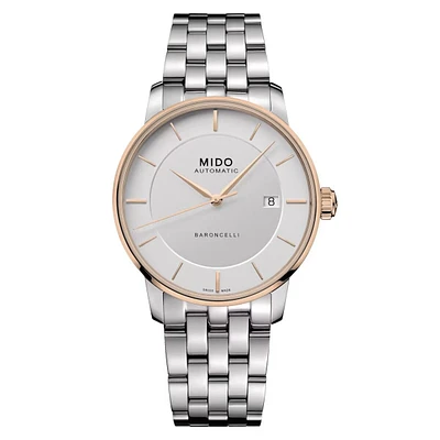 Mido Baroncelli Signature 39 MM Silver Dial Automatic M037.407.21.031.00