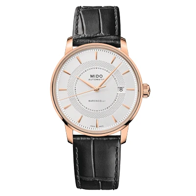 Mido Baroncelli Signature 39 MM Silver Dial Automatic M037.407.36.031.01