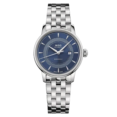 Mido Baroncelli Signature 30 MM Blue Dial Automatic M037.207.11.041.01