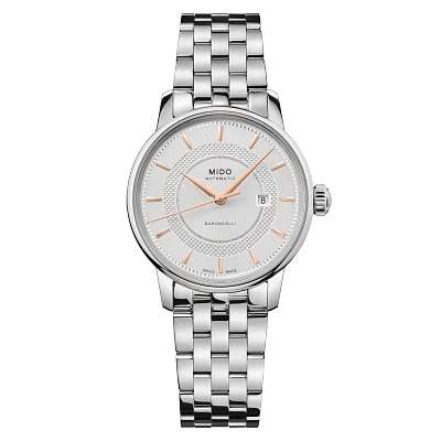 Mido Baroncelli Signature 30 MM Silver Dial Automatic M037.207.11.031.01