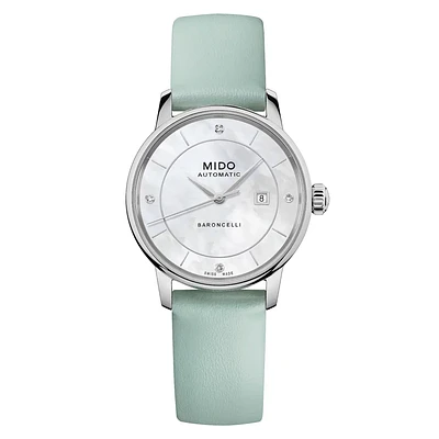 Mido Baroncelli Signature Lady Colours 30 MM Mother of Pearl Dial Automatic M037.207.16.106.00 Special Edition