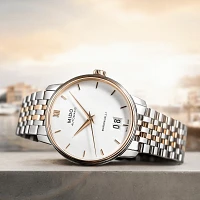 Mido Baroncelli Big Date 40 MM White Dial Automatic M027.426.22.018.00