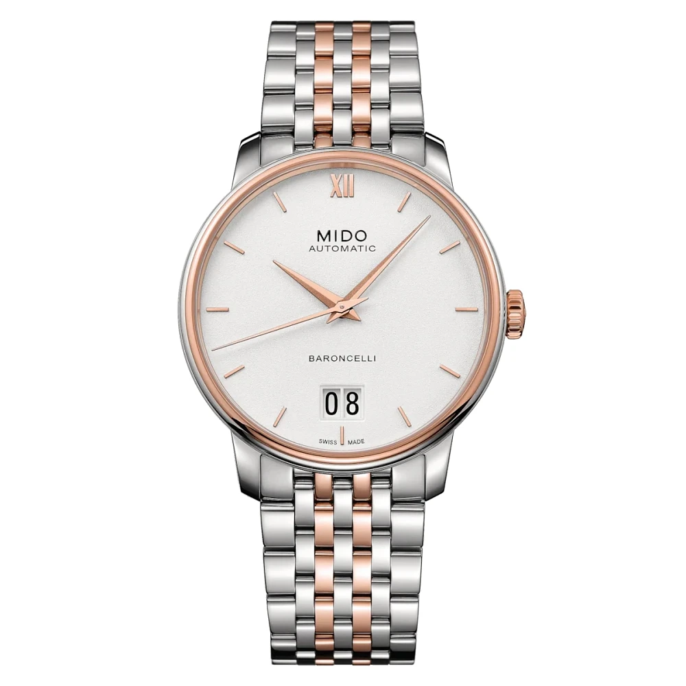Mido Baroncelli Big Date 40 MM White Dial Automatic M027.426.22.018.00