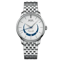 Mido Baroncelli Smiling Moon 39 MM White Dial Automatic M027.407.11.010.01