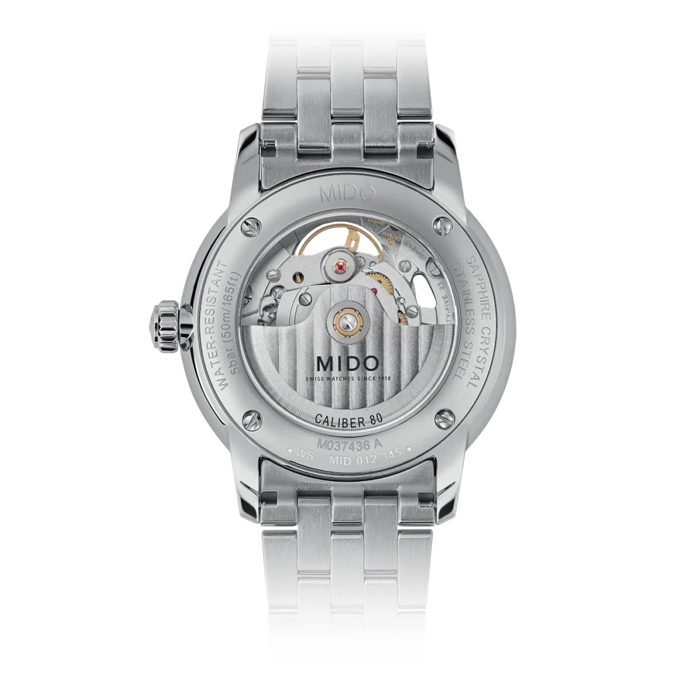 Mido Baroncelli Signature Skeleton 39 MM White Dial Automatic M037.436.11.061.00