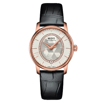 Mido Baroncelli Prisma 33 MM Mother of Pearl Dial Automatic M007.207.36.116.00