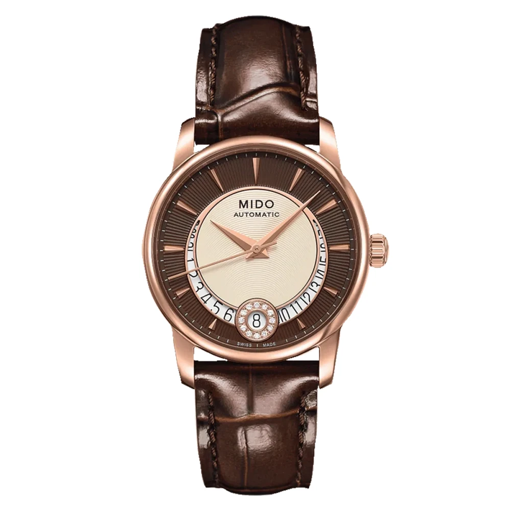 Mido Baroncelli Diamonds 33 MM Brown Dial Automatic M007.207.36.291.00