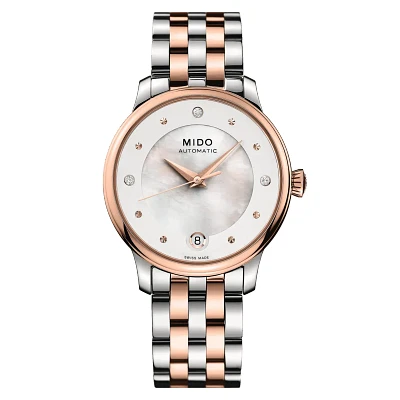 Mido Baroncelli Lady Day 33 MM Mother of Pearl Dial Automatic M007.207.11.036.00