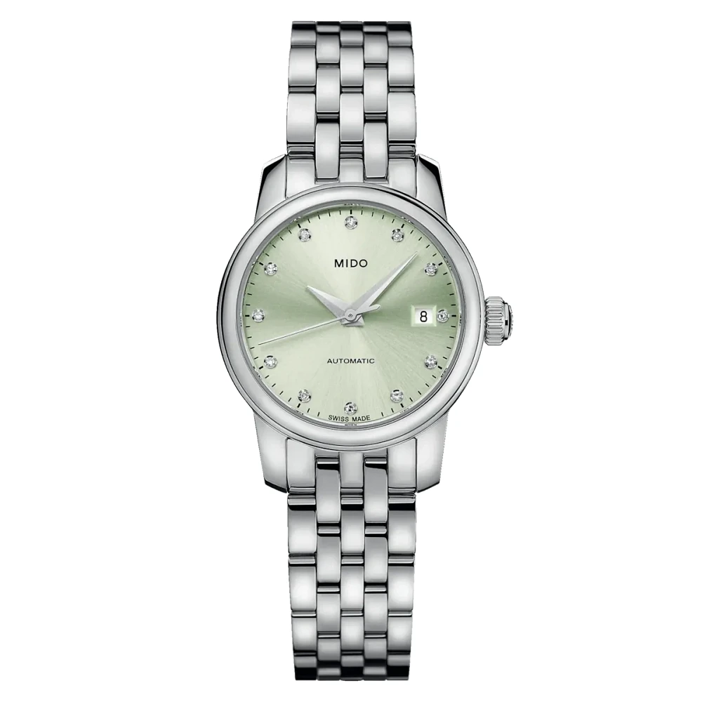 Mido Baroncelli Lady Twenty Five 25 MM Green Dial Automatic M039.007.11.096.00