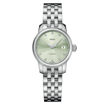 Mido Baroncelli Lady Twenty Five 25 MM Green Dial Automatic M039.007.11.096.00