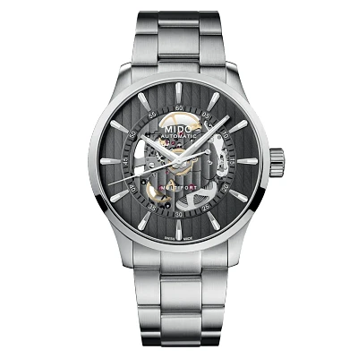 Mido Multifort Skeleton Vertigo 42 MM Grey Dial Automatic M038.436.11.061.00