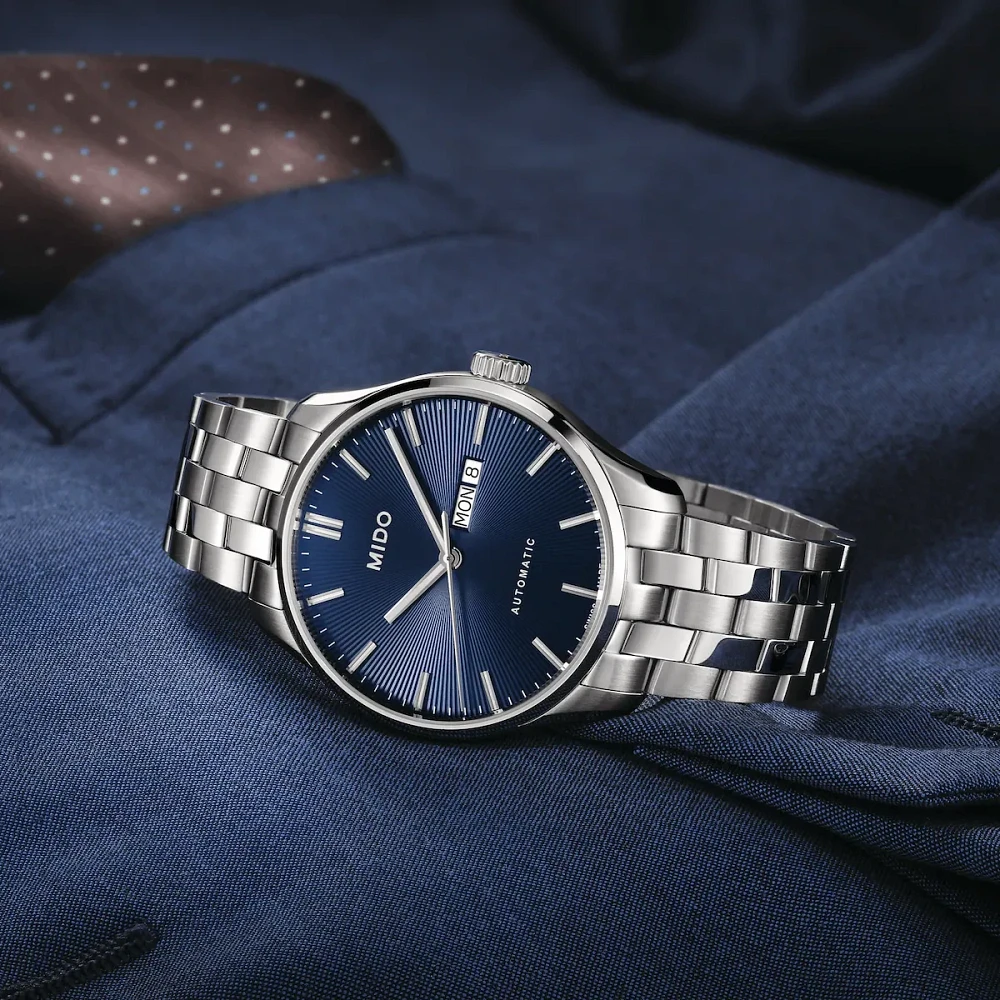 Mido Belluna Sunray 43 MM Blue Dial Automatic M024.630.11.041.00