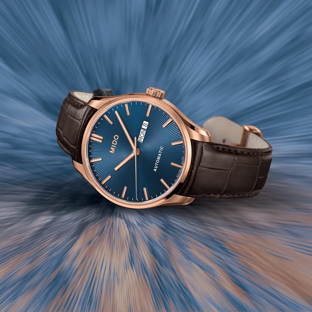 Mido Belluna Sunray 43 MM Blue Dial Automatic M024.630.36.041.00