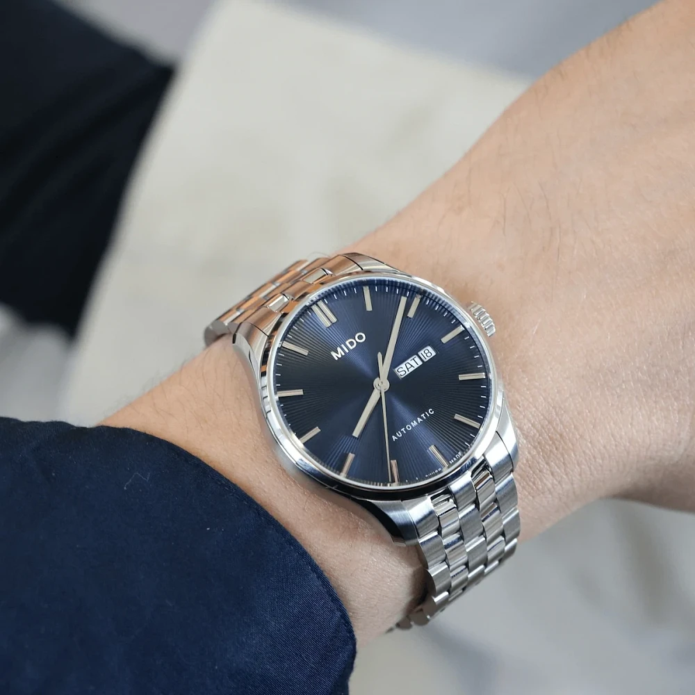 Mido Belluna Sunray 43 MM Blue Dial Automatic M024.630.11.041.00