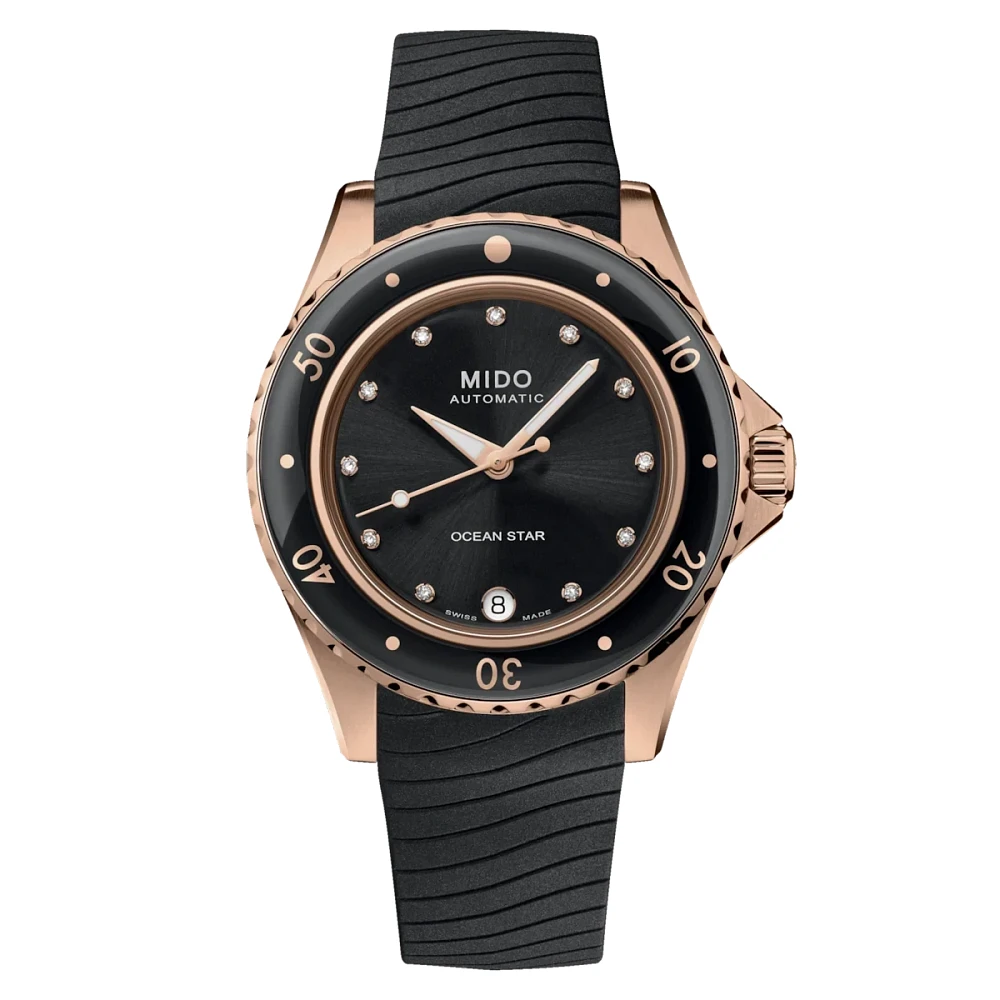 Mido Ocean Star 36.5 37 MM Black Dial Automatic M026.207.37.056.00