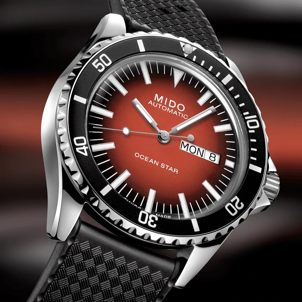 Mido Ocean Star Tribute Gradient 41 MM Red Dial Automatic M026.830.17.421.00 Special Edition