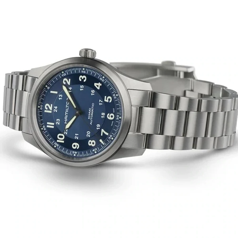 Hamilton Khaki Field Titanium Blue Dial Auto 38 MM H70205140