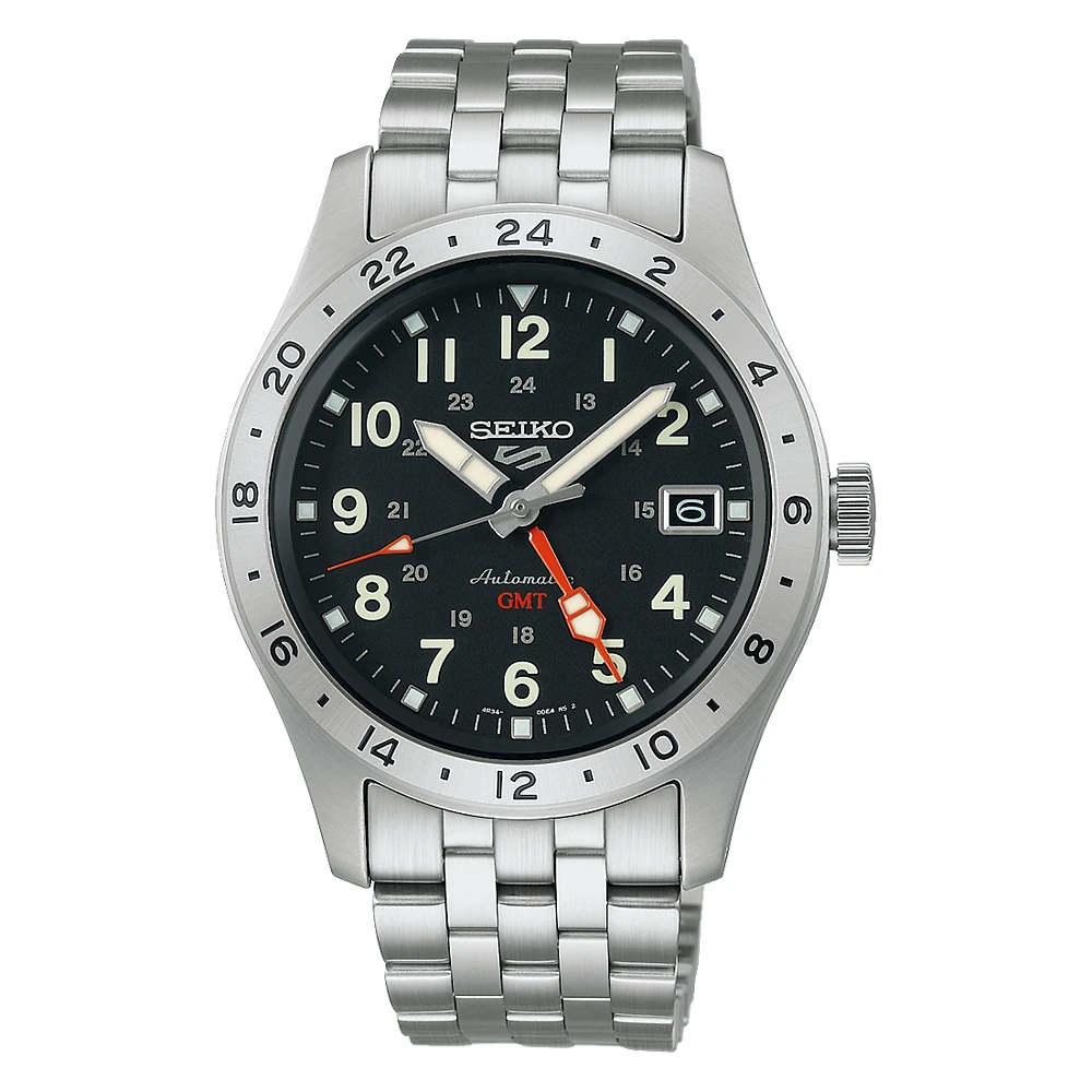 Seiko 5 Sports Field GMT Black Dial 39MM Automatic SSK023