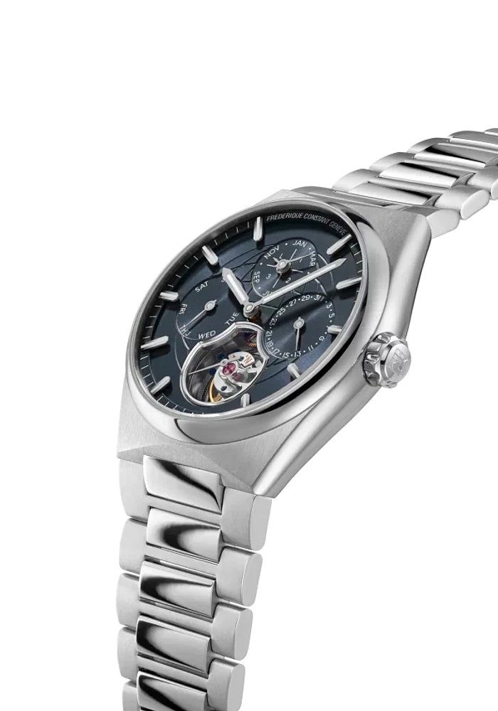 Highlife Tourbillion Perpetual Calendar 41MM Blue Dial Automatic FC-975N4NH9