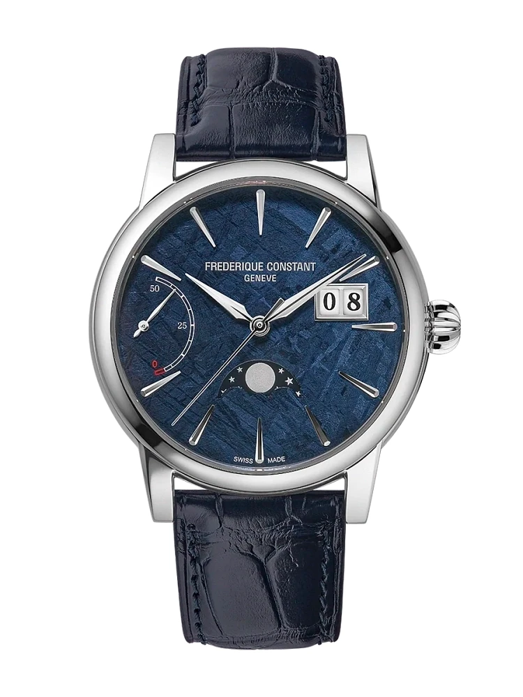 Manufacture Classic Power Reserve Big Date 40MM Blue Meteorite Dial Automatic FC-735MT3HPT