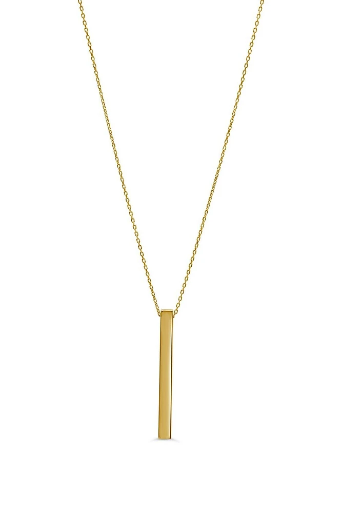 10KT Gold Engravable Pendant