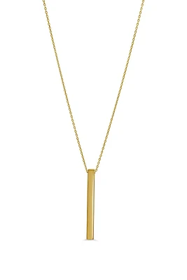 10KT Gold Engravable Pendant