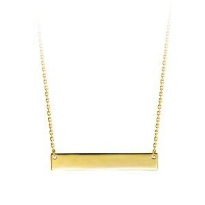 10KT Gold Engravable Monogram Pendant