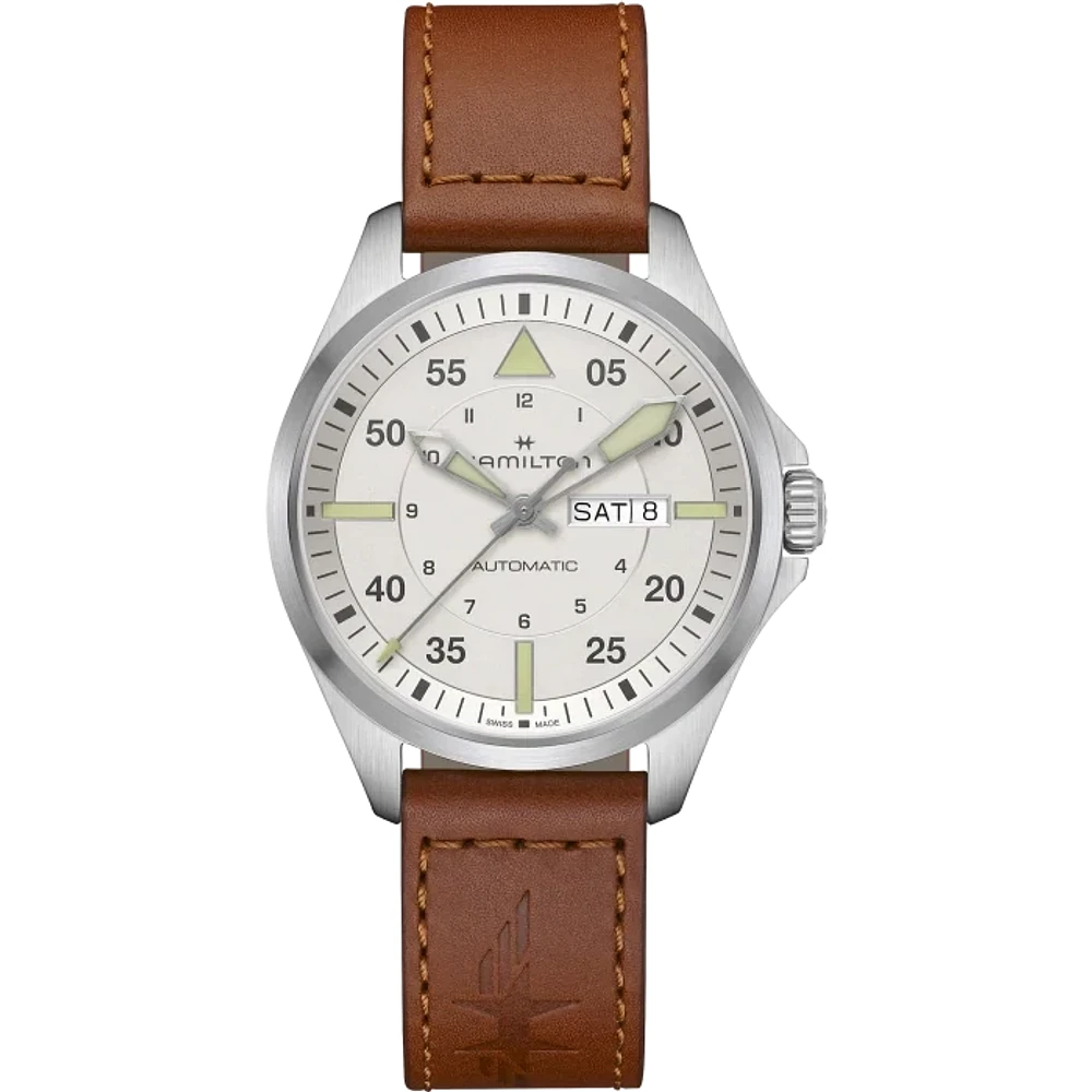 Hamilton Khaki Aviation Pilot Day Date Green Dial Automatic 42MM H64635550