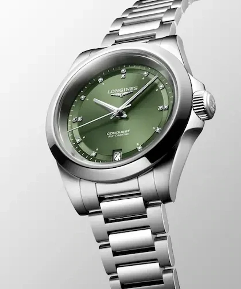 Conquest Green Dial 34MM Automatic L34304076