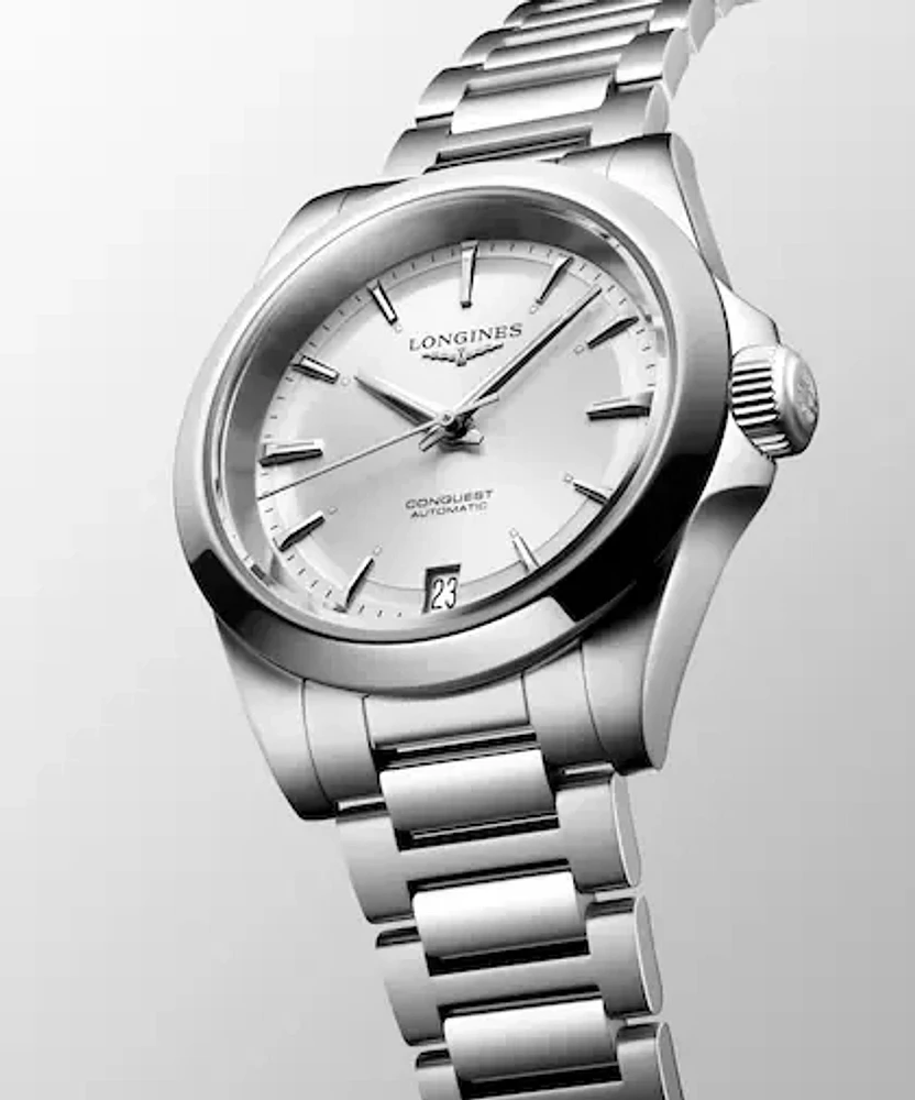 Conquest Silver Dial 34MM Automatic L34304726