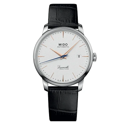 Mido Baroncelli Heritage 39 MM White Dial Automatic M027.407.16.011.00