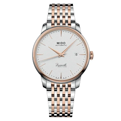 Mido Baroncelli Heritage 39 MM White Dial Automatic M027.407.22.011.00