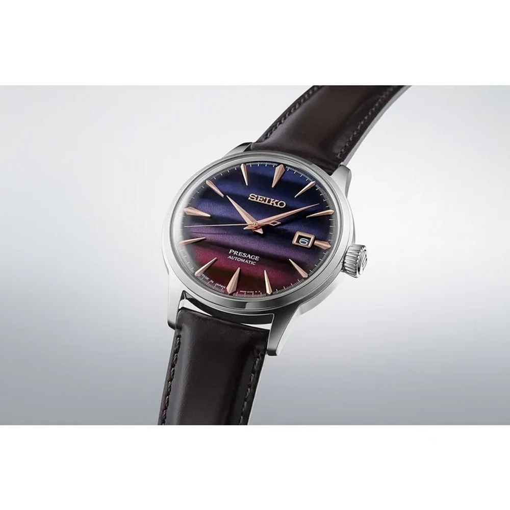 Seiko Presage Cocktail Time Star Bar Purple Sunset Purple Dial 41 MM Automatic SRPK75