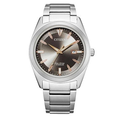 Citizen Super Titanium Brown Dial 42MM Eco-drive AW1640-83H