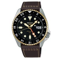 Seiko 5 Sports GMT Black Dial 43MM Automatic SSK036