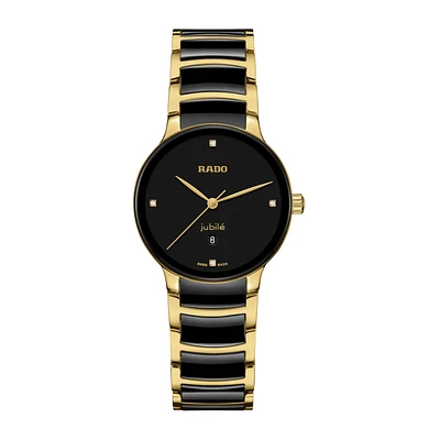 Centrix Diamonds Black Dial 31MM Quartz R30025712